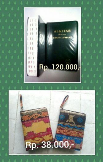 Alkitab & Kidung Jemaat Sedang + Sampul Alkitab Batik Etnik Lux Sedang